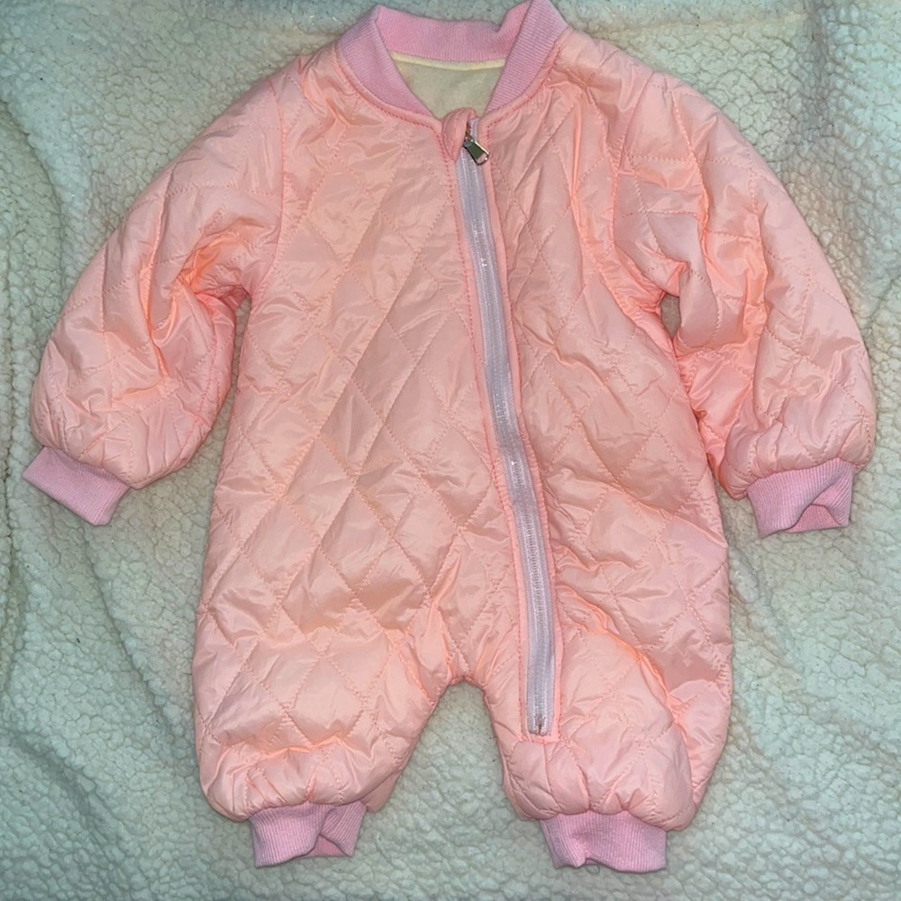 Baby girl puffy onesie
